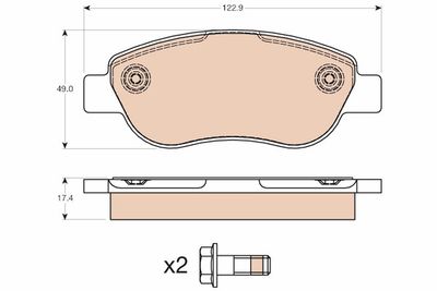 Pastiglie freno anteriore Fiat palio 09/01-01/12