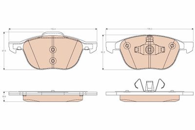 Pastiglie freno anteriore Volvo V40 03/12>