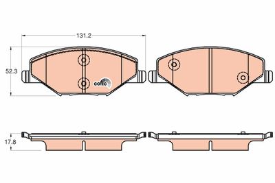 Pastiglie freno anteriore Skoda Fabia 03/10>