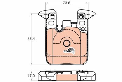 Pastiglie freno posteriore BMW 114D 10/12>