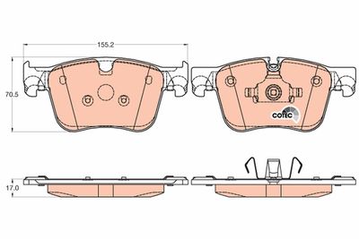 Pastiglie freno anteriore Citroën C4 grand picasso 08/13>