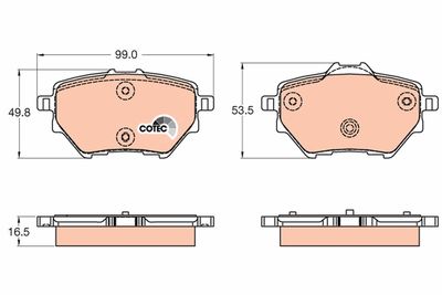 Pastiglie freno posteriore Citroën C4 grand picasso 08/13>