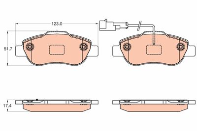 Pastiglie freno anteriore Fiat Panda classic 01/12-08/13
