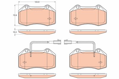 Pastiglie freno anteriore Fiat 500 08/08>