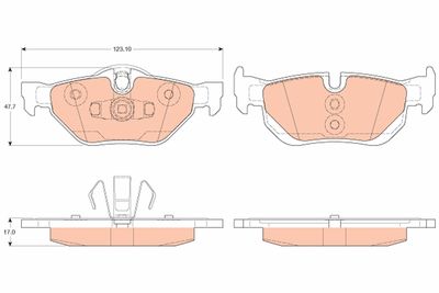Pastiglie freno posteriore BMW 116I 08/04-09/12