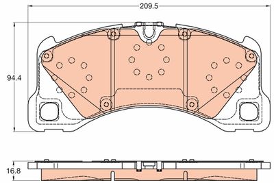 Pastiglie freno anteriore Porsche panamera 2011 >>