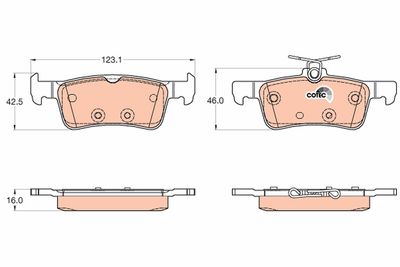 Pastiglie freno posteriore Peugeot 308 11/13>