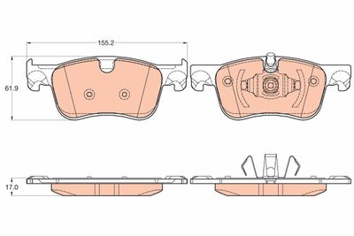Pastiglie freno anteriore Citroën C4 grand picasso 08/13>