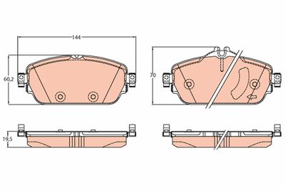 Pastiglie freno anteriore Mercedes C180 2014 ->