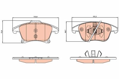 Pastiglie freno anteriore Ford, Ford - changan Ford fusion 2002 >>