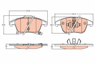 Pastiglie freno anteriore Ford Ford galaxy 2015 >>, mond