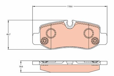 Pastiglie freno posteriore Mercedes-Benz, merce Mercedes benz v-class 201