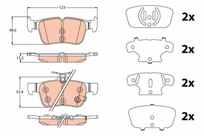 Pastiglie freno posteriore Ford Ford mondeo V 2014 >>