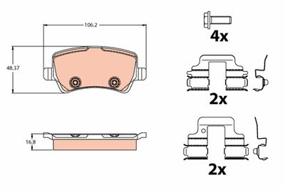 Pastiglie freno posteriore Volvo Volvo V60 2013 >>
