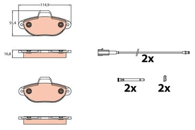 Pastiglie freno anteriore Fiat Fiat 500 2007 >>