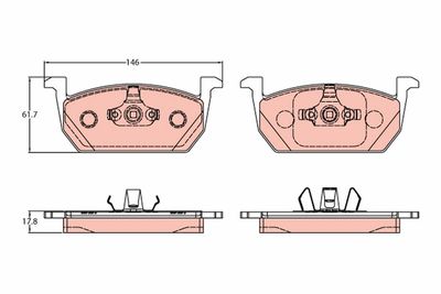 Pastiglie freno anteriore Seat Seat Leon 201209-