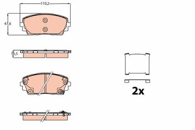 Pastiglie freno anteriore Kia Kia picanto 201105