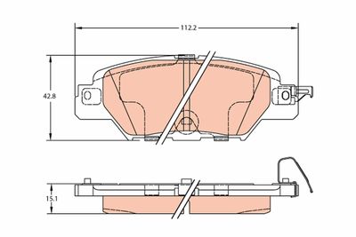 Pastiglie freno posteriore Mazda Mazda CX-5 201