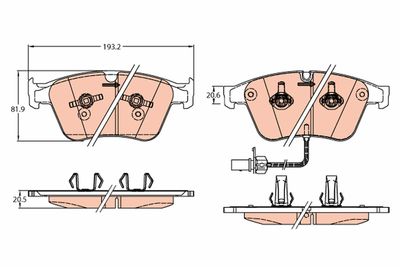 Pastiglie freno anteriore bentley bentley continental con