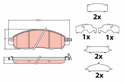 Pastiglie freno anteriore navara pickup
