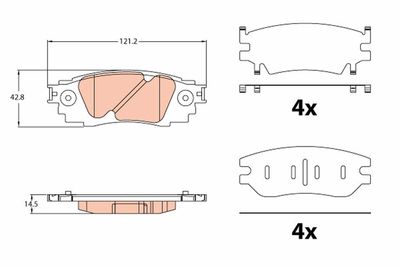 Pastiglie freno posteriore Lexus Lexus rx