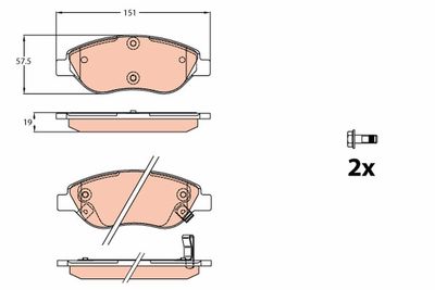 Pastiglie freno anteriore Fiat Fiat Tipo estate