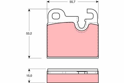 Pastiglie freno posteriore BMW 6 1981 1989