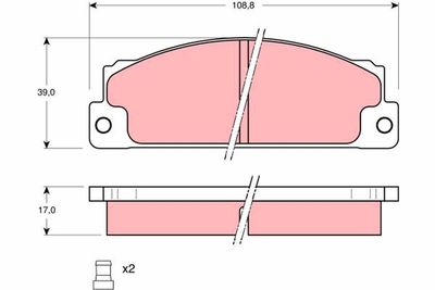 Pastiglie freno anteriore Fiat ritmo bertone convertible 1979 1983
