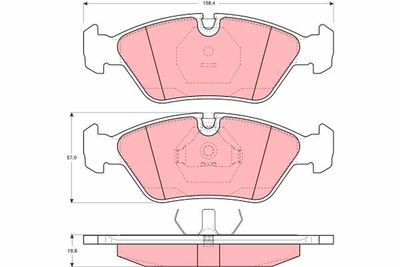 Pastiglie freno anteriore BMW 6 1983 1989