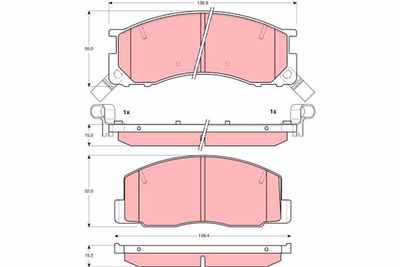 Pastiglie freno anteriore Toyota previa 1990 2000