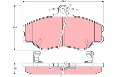 Pastiglie freno anteriore Hyundai H100 flatbed / chassis 1996 1997