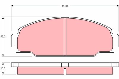 Pastiglie freno anteriore Toyota dyna 150 flatbed / chassi 1998 2001