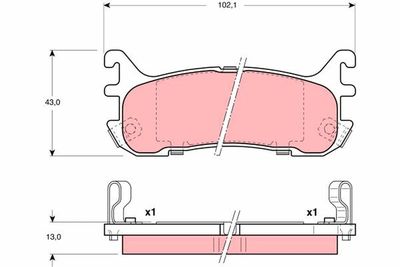 Pastiglie freno posteriore Mazda MX-5 II 1998 2002