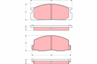 Pastiglie freno anteriore Toyota liteace bus 1988 1992