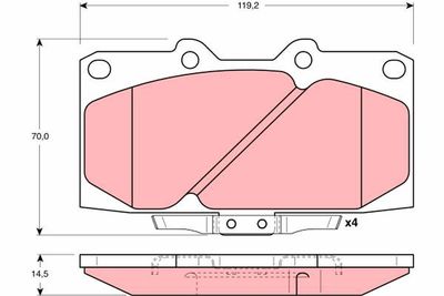 Pastiglie freno anteriore 300 zx 1996 2000