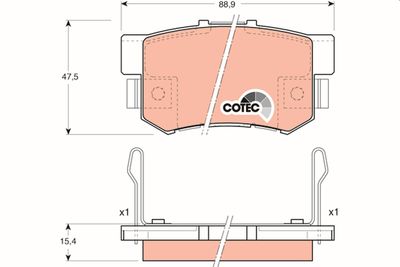Pastiglie freno posteriore Honda accord IV estate 1991 1993