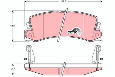 Pastiglie freno posteriore Toyota mark II estate 1996 2001
