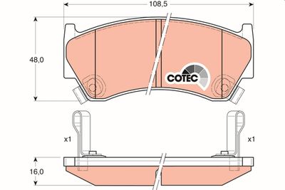 Pastiglie freno anteriore almera I hatchback 1995 2000