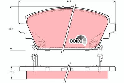 Pastiglie freno anteriore Honda accord VII 1999 2002
