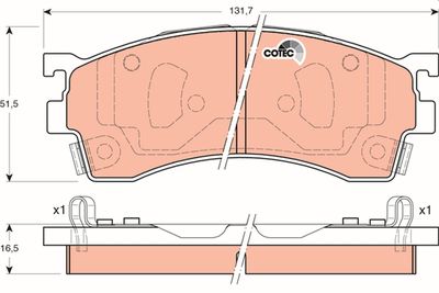 Pastiglie freno anteriore Mazda 626 V 1998 2002