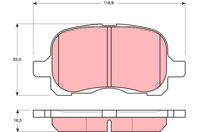 Pastiglie freno anteriore Toyota corolla hatchback 2000 2002