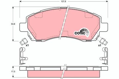 Pastiglie freno anteriore Subaru impreza saloon 1996 1998