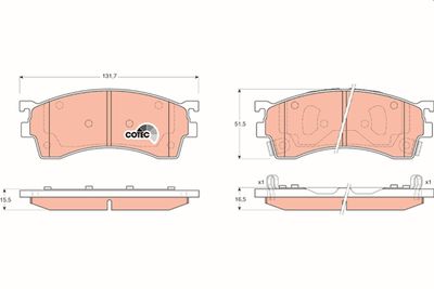 Pastiglie freno anteriore Mazda 323 VI 2001 2004