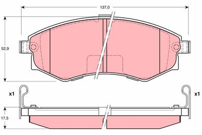 Pastiglie freno anteriore Hyundai sonata II 1996 1998