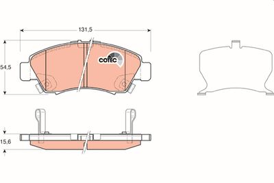 Pastiglie freno anteriore Honda jazz 2003 ->