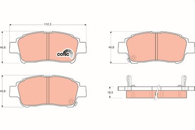 Pastiglie freno anteriore Toyota Yaris t.t 1999 2005