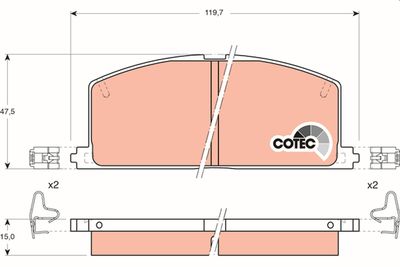 Pastiglie freno anteriore Toyota corolla fx hatchback 1987 1987