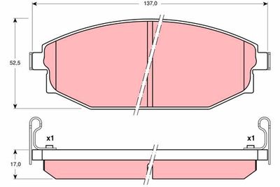 Pastiglie freno anteriore Hyundai galloper II 1998 ->