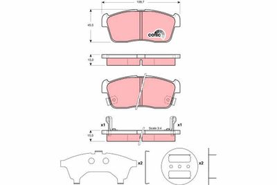 Pastiglie freno anteriore Suzuki carry box 2000 ->