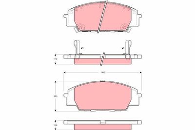 Pastiglie freno anteriore Honda civic VI hatchback 2001 2005